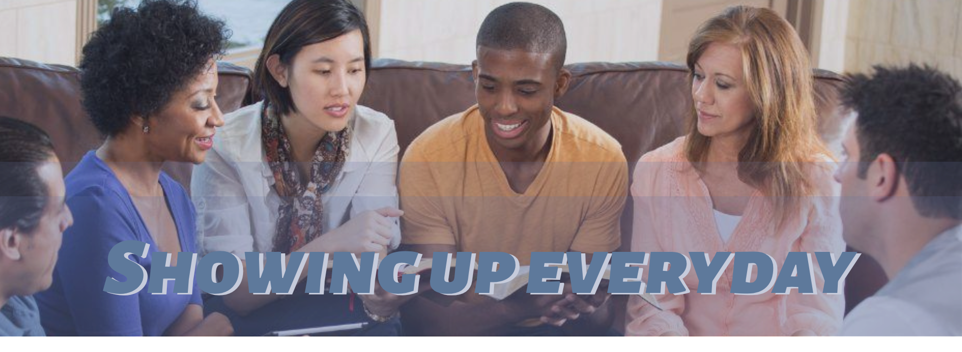 Showing up every day Banner
